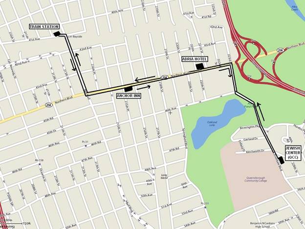 MARM Shuttle Route Map